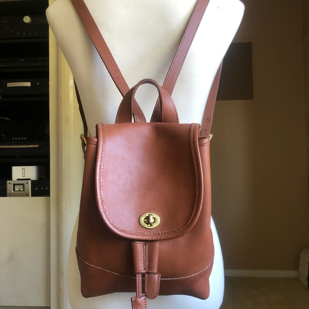 Vintage Coach Daypack 9960 British Tan Leather